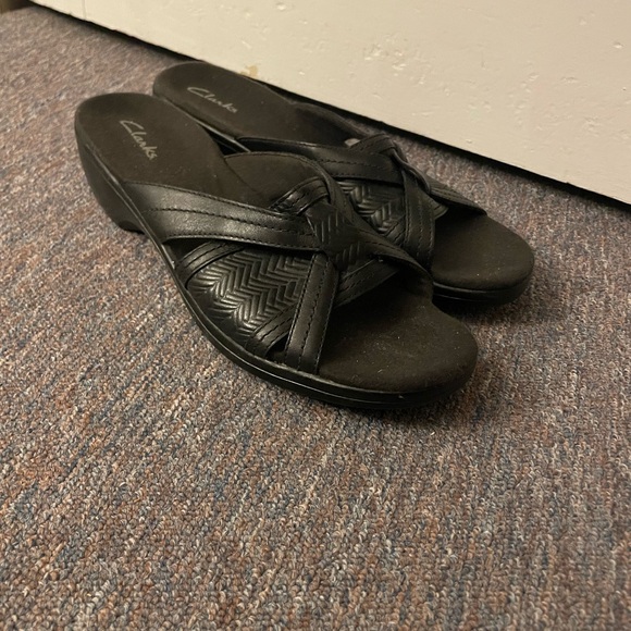 Clarks Shoes - Clarks Women's Black Sandals